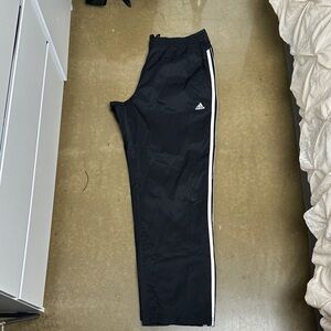 Adidas  Climalite Black Joggers with White Stripes